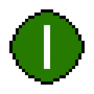 Cercle vert indiquant que le local est ouvert